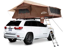 Pittman Outdoors Softshell Rooftop Tent Max 1.9 Coffee Brown w/Orange Trim