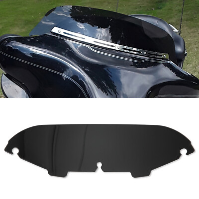 Black 4'' Windshield Windscreen For Harley Electra Street Glide Touring 1996-2013