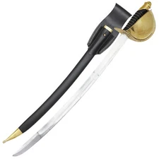 Medieval Naval Cutlass Sword – 33" Carbon Steel Blade w/ Scabbard