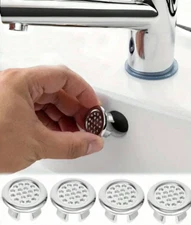 2pcs Ceramic Sink Basin Drain Plugs - Overflow Stoppers & Accessories - NEW