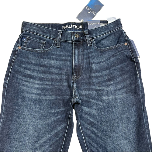 Neu mit Etikett Nautica Vintage gerade Passform Stretch Denim Herrenjeans 5 Farben alle Größen - Bild 9 von 75
