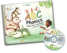 "ABC Phonics, Sing, Sign, and Read - American Sign Language (ASL) Book + CD"