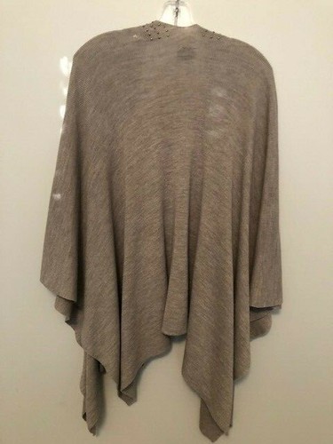 Collection Fifty Nine Bloomingdale's Tan Beige WRAP One Size Wool Blend MINT - Picture 4 of 4