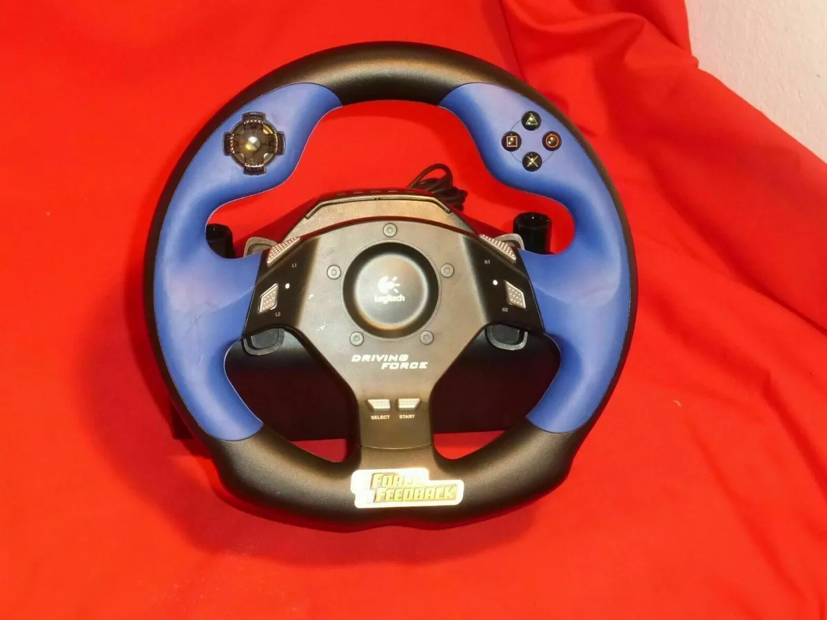 Logitech Driving Force Feedback E-UC2 Steering Wheel for PS2/PS3