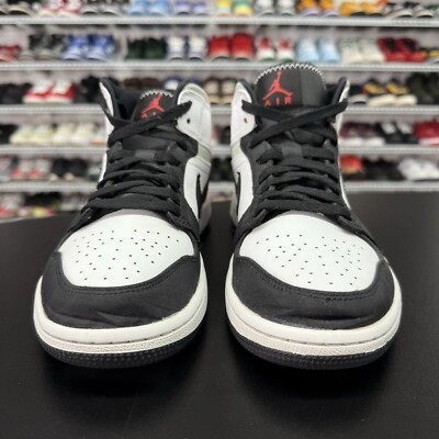 Nike Air Jordan 1 Mid SE 852542-100 Men\'s Size 8 Red Black White Athletic Shoes s-l400.jpg main image 3