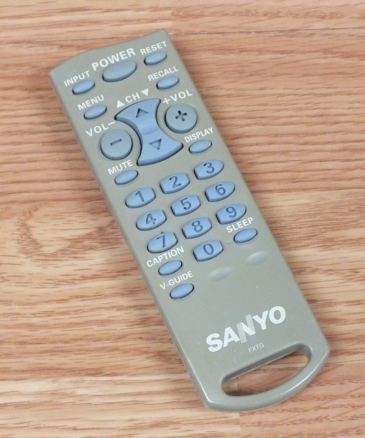 Sanyo (FXTG) PreProgrammed TV Remote Control with Battery Cover **READ