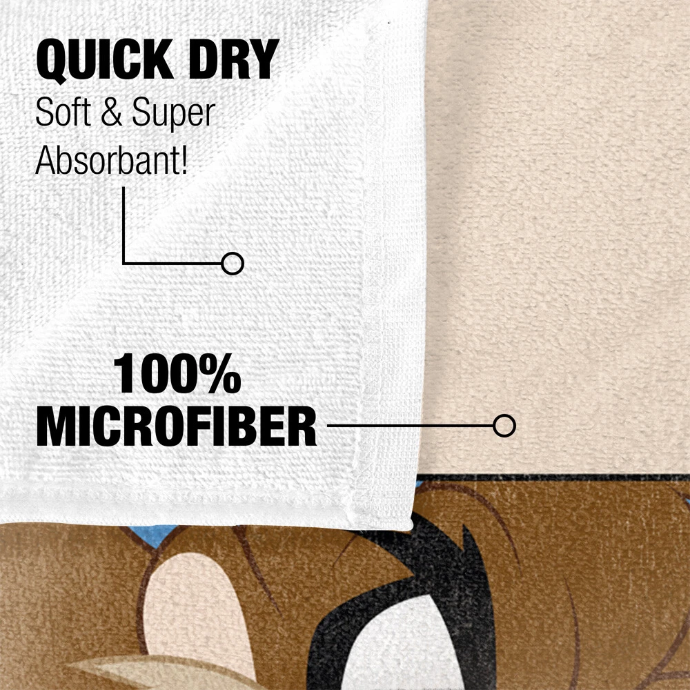 Looney Tunes Beach Towel, 30"x60" Taz Closeup Beach Towel