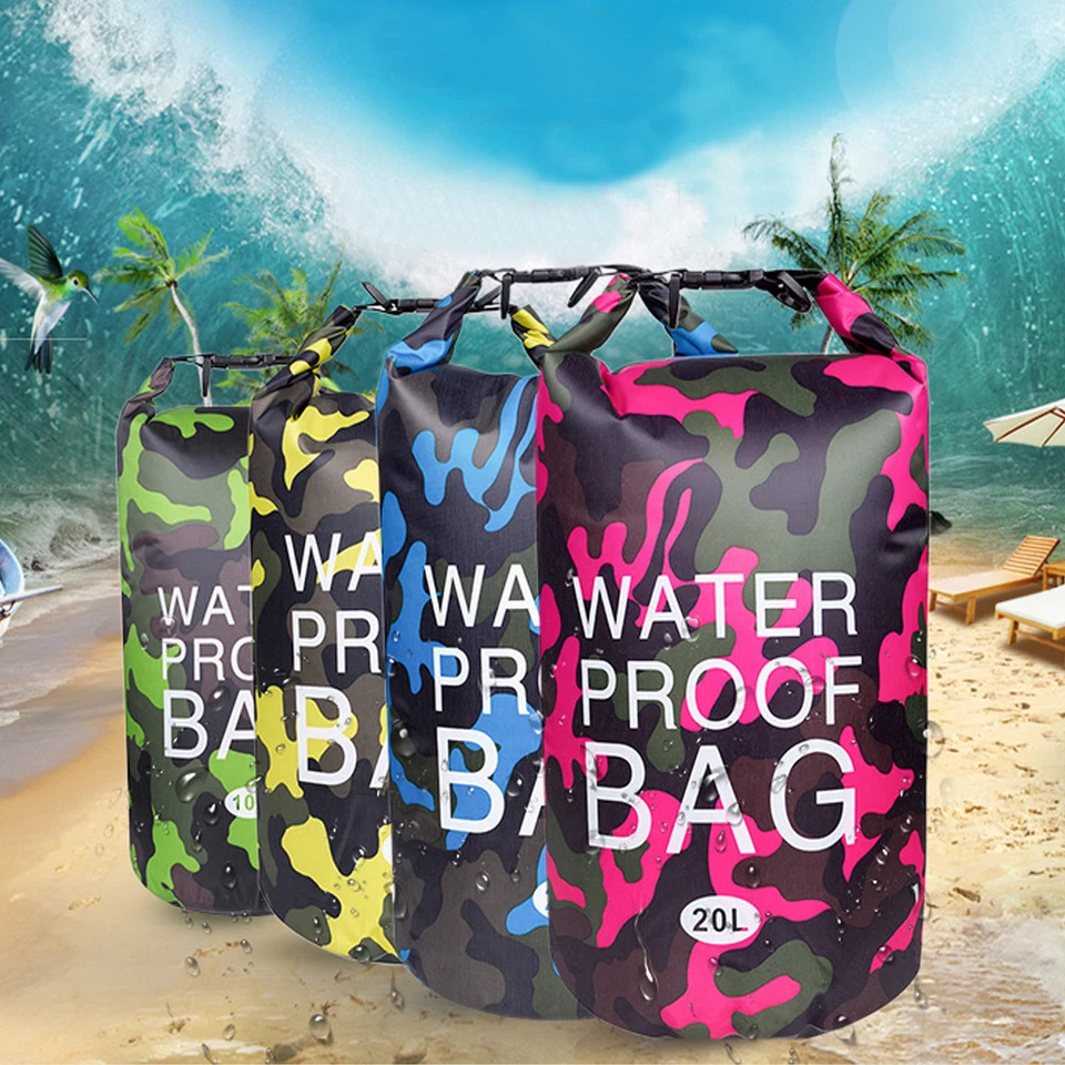 Outdoor Reise Kajak Wandern Dry Bag Roll Wasserdichte Packsack Ocean Rucksäcke A - Bild 4 von 4