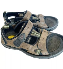 Footjoy 45607 FJ Mens 8M US Brown Strap Soft Spikes Golf Adjustable Sandals.