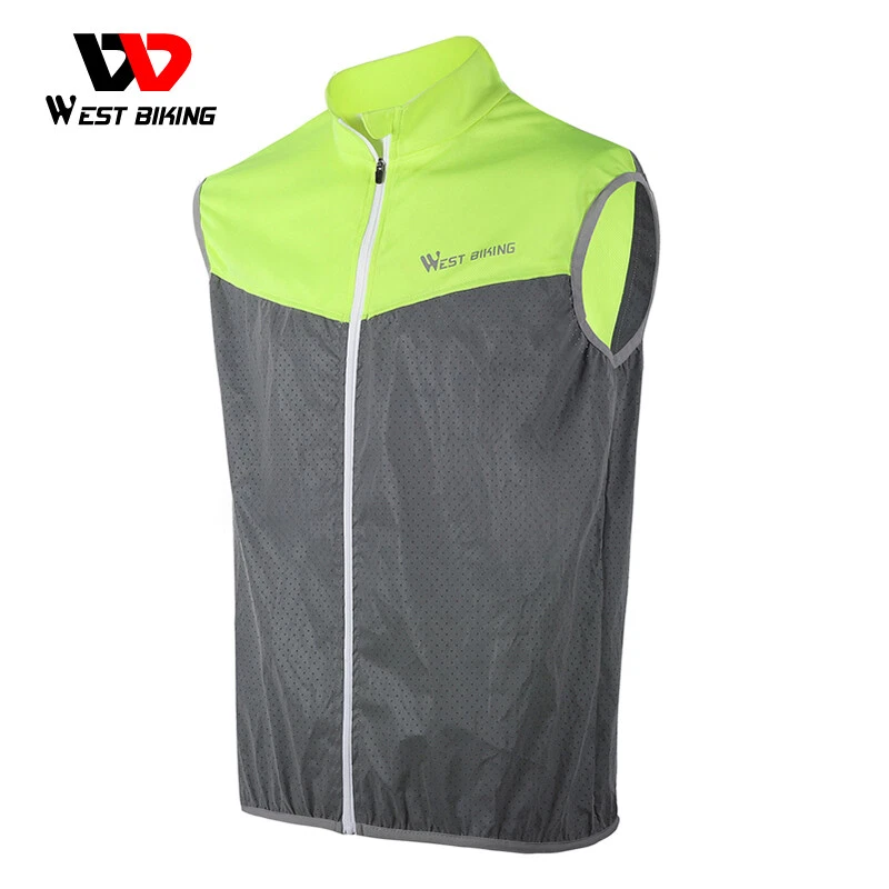 WEST BIKING Reflective Cycling Vest Safety Vest Sleeveless Jacket Sports Vest - Image 4 of 4