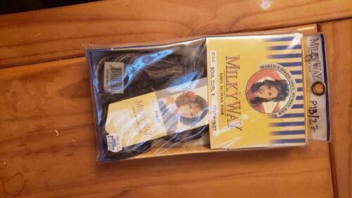 Milky Way 100% Human Hair #P1B Weave Soul Curl 8" Color #27 - Picture 3 of 3