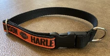 1 inch Wide Harley Dog Collar 3 SIZES/13 Designs on Nylon Webbing