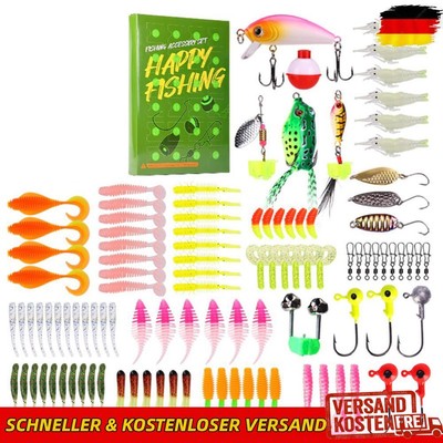 Fishing Lures Set Soft and Hard Bait Jig Hooks Fishing Gifts for Men