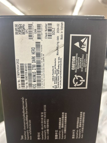 ASUS ROG Maximus Z790 Dark Hero (WiFi 7) LGA 1700 Motherboard - NEW sealed - Photo 4/4