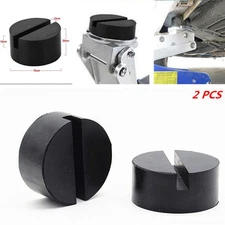 2pcs Car Floor Hydraulic Jack Disk Black Pad Adapter for Pinch Weld Side Jackpad
