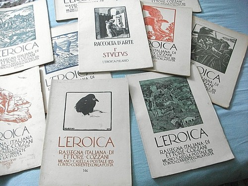 "L'EROICA"-RASSEGNA ITALIANA DI ETTORE COZZANI- lotto di 14 numeri rari - Foto 3 di 10