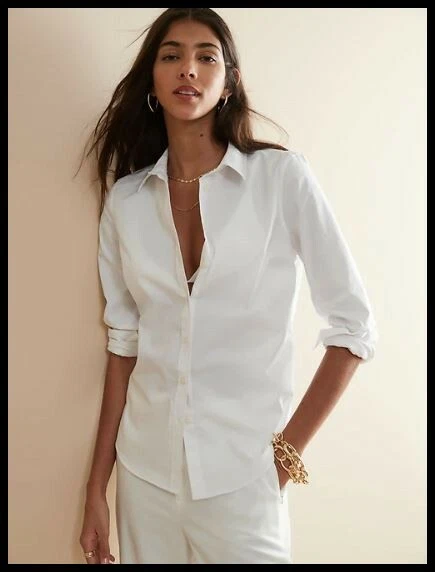 banana republic womens white t shirt