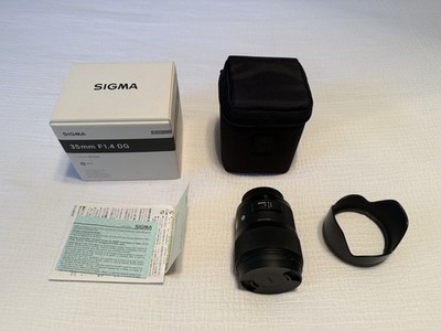 SIGMA 35mm F1.4 DG ART HSM、USBドック UD-01付 Sigma 35MM f1.4 DG HSM ART lens with Sigma USB Dock UD-01