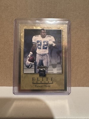1996 donruss elite gold emmitt smith #1  S#1079/2000