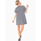 Tuckernuck Pomander Palace S Stripe Zoe Dress Navy Blue White Tunic Mini Tee