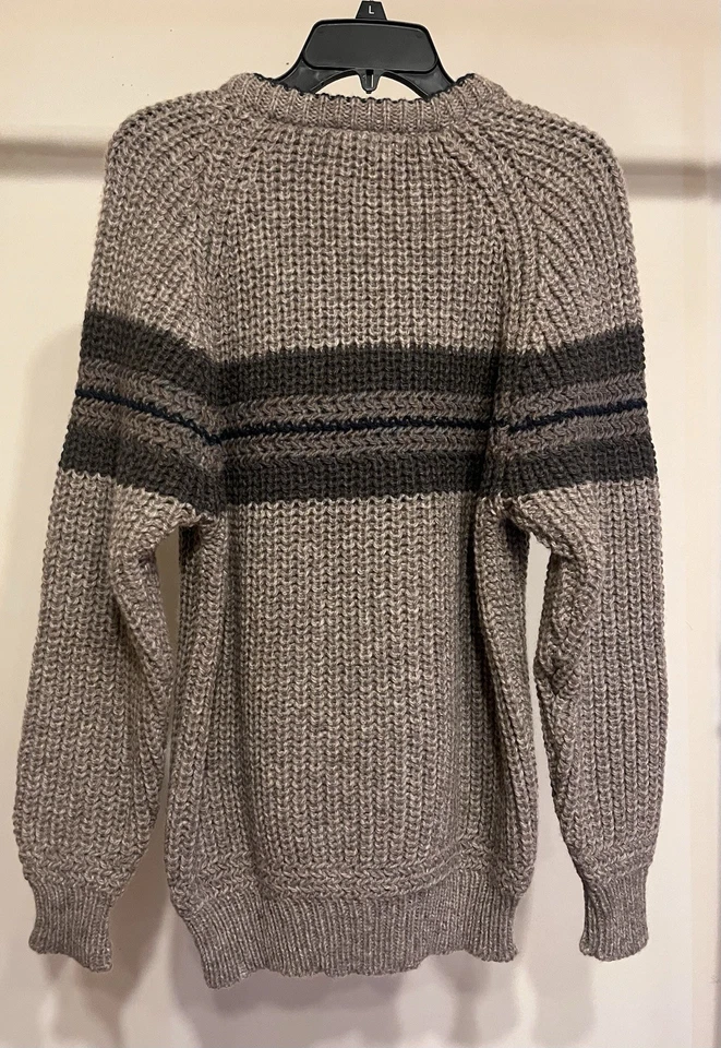 GAELTARRA for J CREW cable knit Pure Wool sweater sz M VTG 80s 90s Ireland - Image 3 of 4