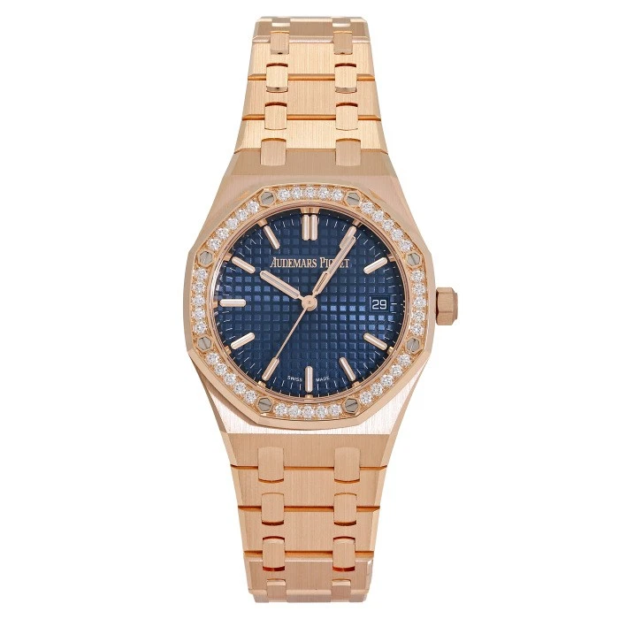 Audemars Piguet — Audemars Piguet Royal Oak 77451OR.ZZ.1361OR.04 Pink Gold Diamond 34.0mm #YKW024