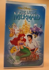 The Little Mermaid VHS Disney Clamshell Black Diamond Acceptable-Worn Condition