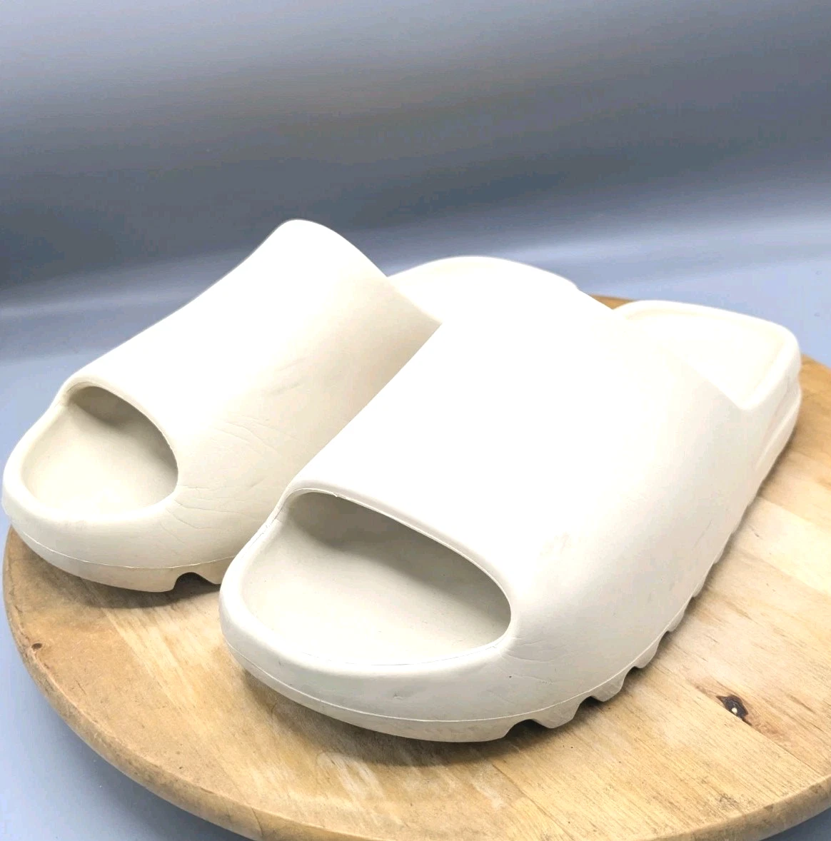 Scarpe da uomo autentiche ADIDAS YEEZY SLIDE Kanye West Bone Tan beige bianco sporco Boost