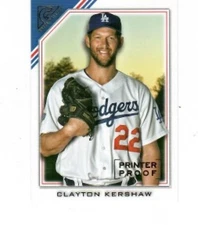 2022 Gallery Printer Proof #33 Clayton Kershaw Los Angeles Dodgers NM-M ID:53970