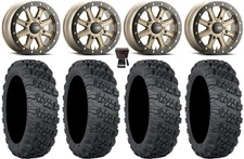 ITP Inertia Bdlk 14" Wheels Br +40mm 28" Versa Cross V3 Tires Renegade Outlander