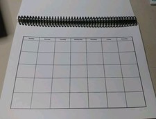 Premade 8.5x11 Unaltered Blank Landscape Scrapbook Calendar