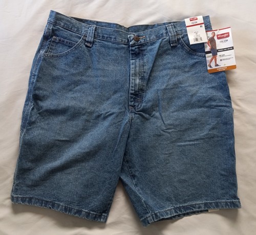 New Wrangler 5 Star Carpenter Jean Shorts Men's SZ 38 Inseam 10" To Knee NWT