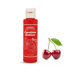 Emotion Lotion Cherry Flavored Warming Massage Lotion Oil Lube Lubricant 4 oz