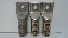 LOT OF 3 NEW OLD STOCK ILSCO COMPRESSION LUGS BROWN 87