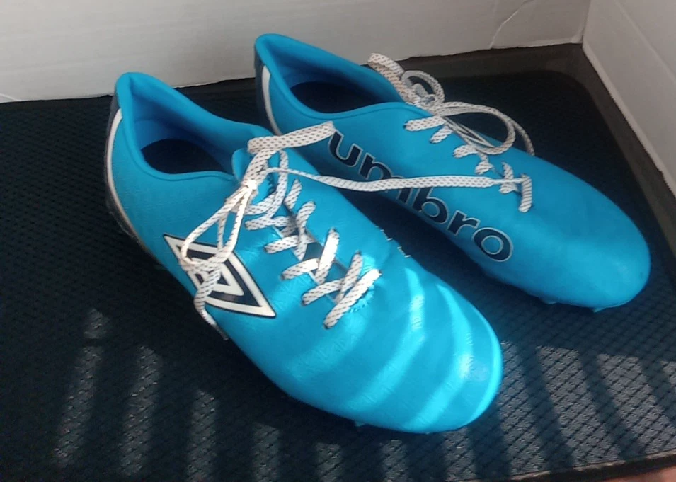 Botines de fútbol para mujer Umbro Club 3.0 zapatos deportivos azules talla 10 Foto 2 de 4