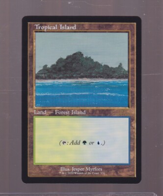 mtg Magic 1x Tropical Island Magic 30th Anniversary Retro