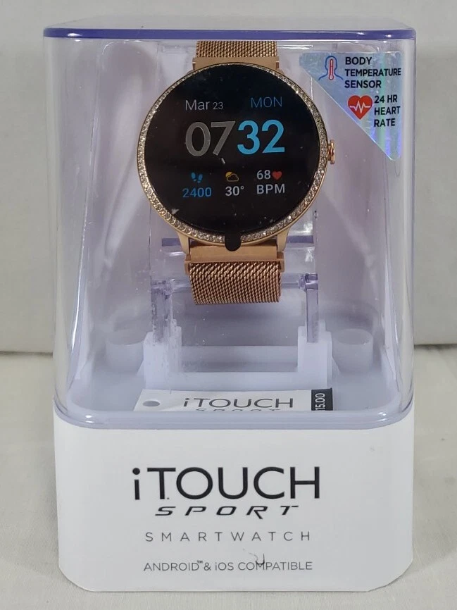 iTouch Sport Special Edition Watch &amp; Fitness Tracker - Rose -Open Box | eBay