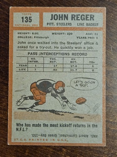 Tarjetas de fútbol americano Topps 1962 completan tu conjunto que elijas elegir cada una #1 - 176 - Imagen 159 de 221