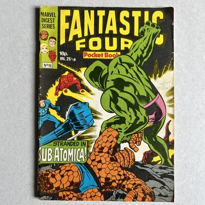 UK Marvel Digest Series Fantastic Four Pocket Book No. 16 August 1981