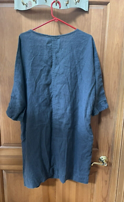 Not Perfect Linen NPL 100% Linen Dress Size M/L Made In Lithuania | eBay