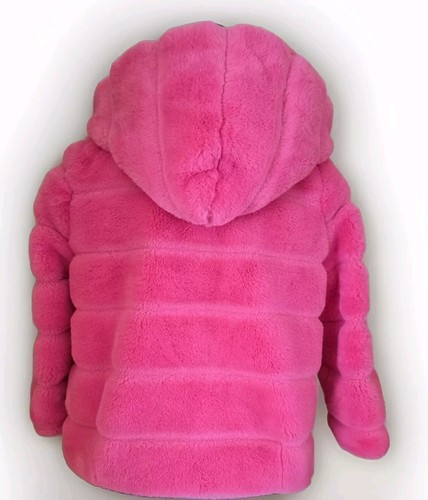 APPARIS Kids Youth Goldy Kids Coat Pink Faux Fur Jacket Size 14Y NWOT Lined - Picture 6 of 13