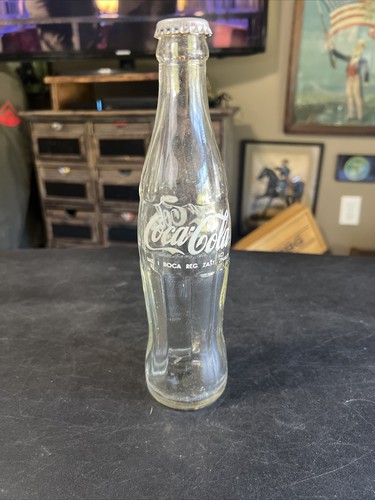 Vintage 70er Jahre Throw Away Foreign Sodaflasche Coca-Cola