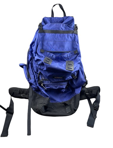 LL Bean Blue/ Black Hiking Backpack 