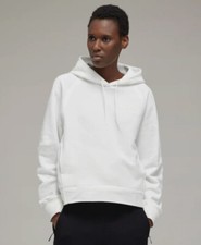Y-3 CLASSIC CHEST LOGO HOODIE Small Women White