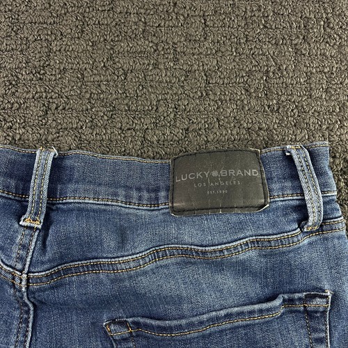 Lucky Brand Jeans Mens 36x32 (34x30) Blue 429 Classic Straight Leg Denim Stretch - Picture 9 of 10