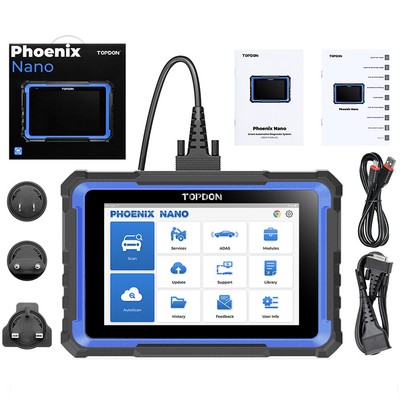 TOPDON Phoenix NANO-E OBD2 Car Diagnostic Tool ЁCU Coding Scanner ADAS