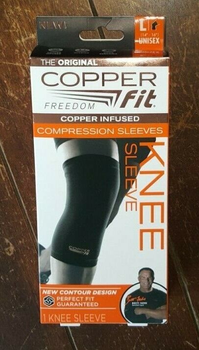 Copper Fit Copper Infused Compression Knee Sleeve ~Large 14" - 16" Unisex~