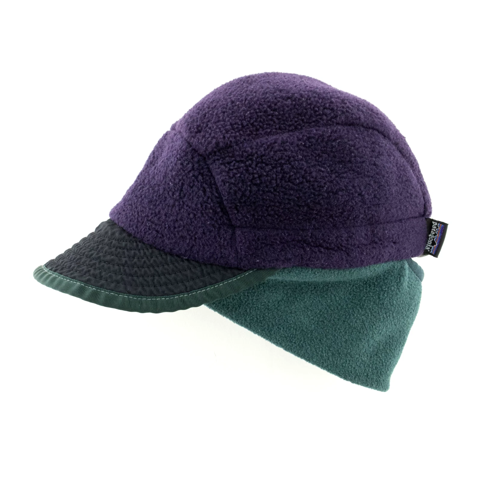 Patagonia Vintage 90s Mens Medium Synchilla Fleece Duckbill Winter Hat Made USA