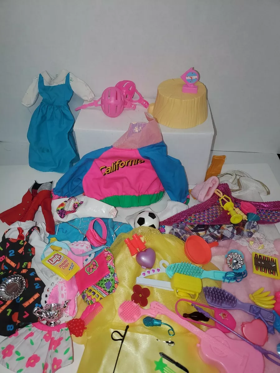 LOT OF BARBIE DOLL CLOTHES ,And Accessories lot b