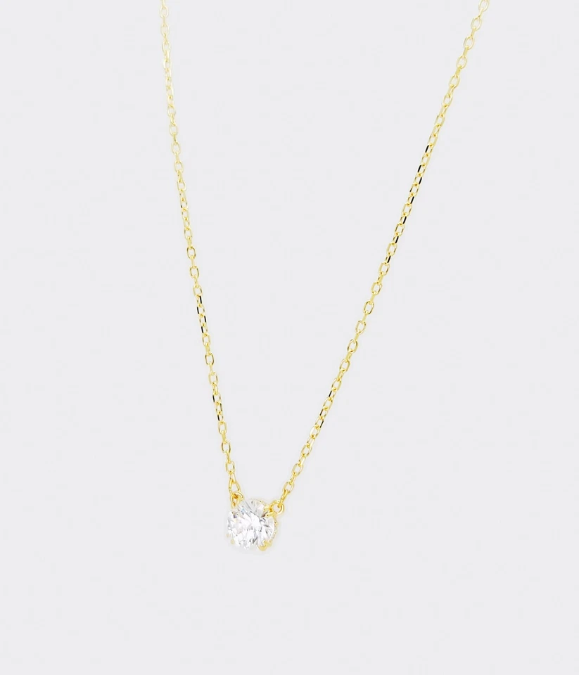 NEW 100% Authentic SWAROVSKI Gold White Crystal Round Pendant Necklace 5636703 - Image 2 of 4